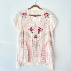 Johnny Was 3J Blush Tunic